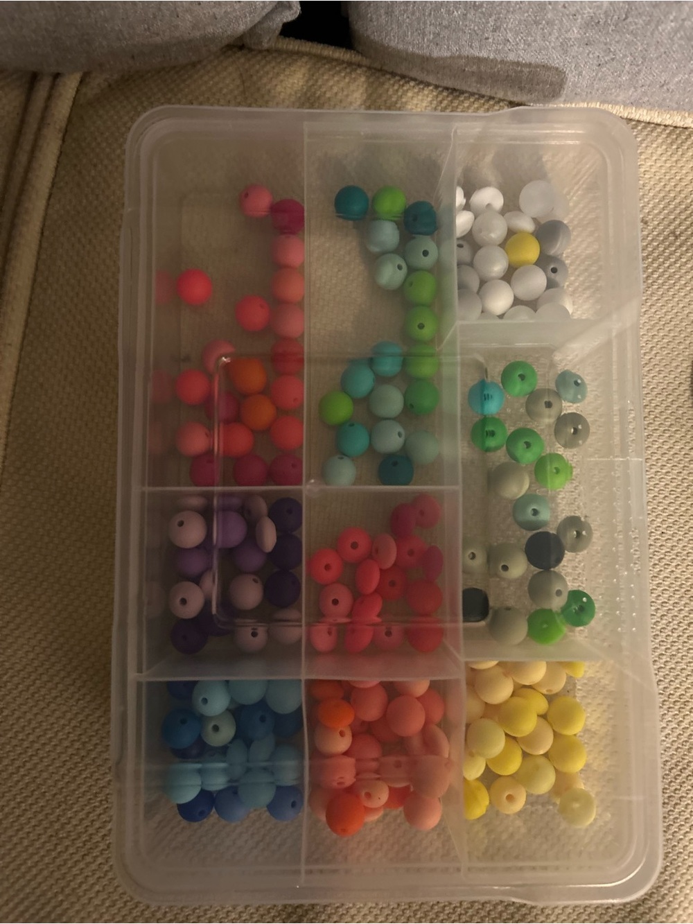 Assorted Silicone Bead Mix - Bright Multicolor